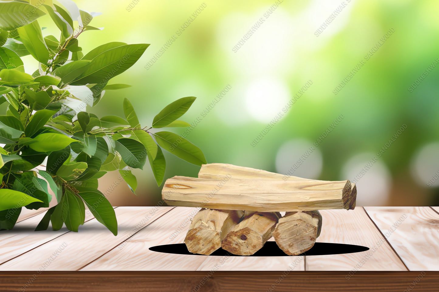 Natural Sandal Heartwood Log